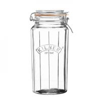 KILNER sklenice s klipem fasetov design 1,8l